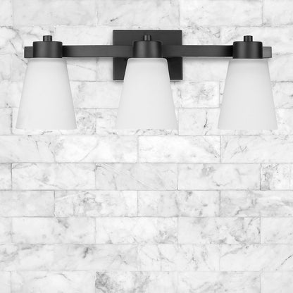 Prominence Home Fairendale, Vanity Light, Matte Black - Matte Black