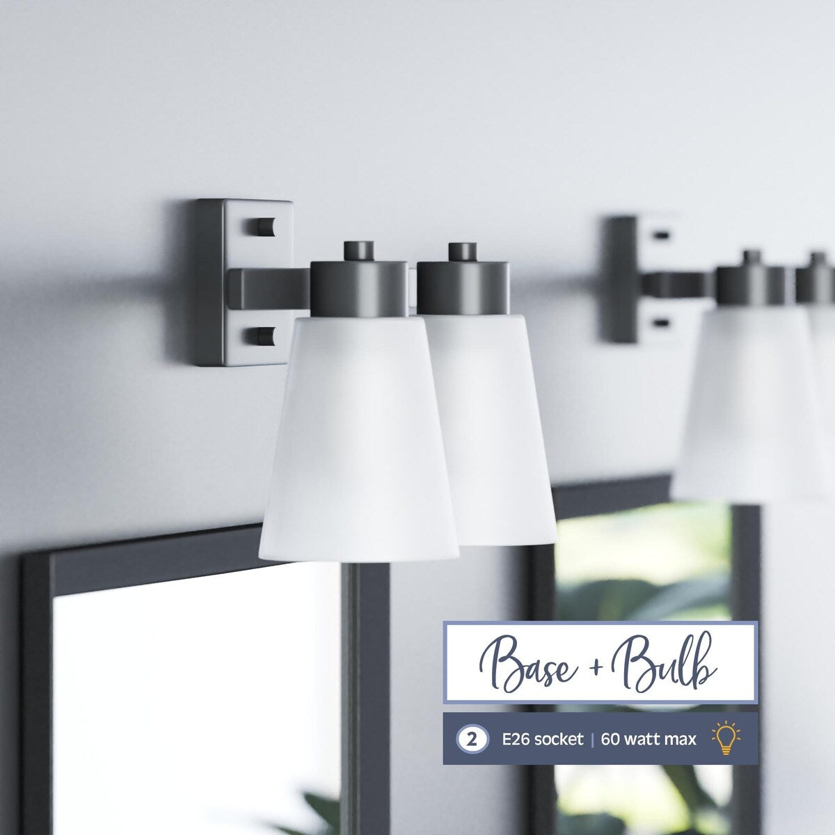 Prominence Home Fairendale, Vanity Light, Matte Black - Matte Black