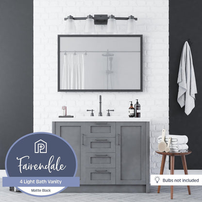 Prominence Home Fairendale, Vanity Light, Matte Black - Matte Black