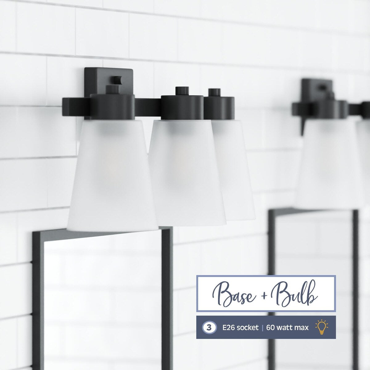 Prominence Home Fairendale, Vanity Light, Matte Black - Matte Black