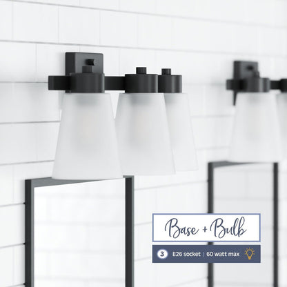 Prominence Home Fairendale, Vanity Light, Matte Black - Matte Black