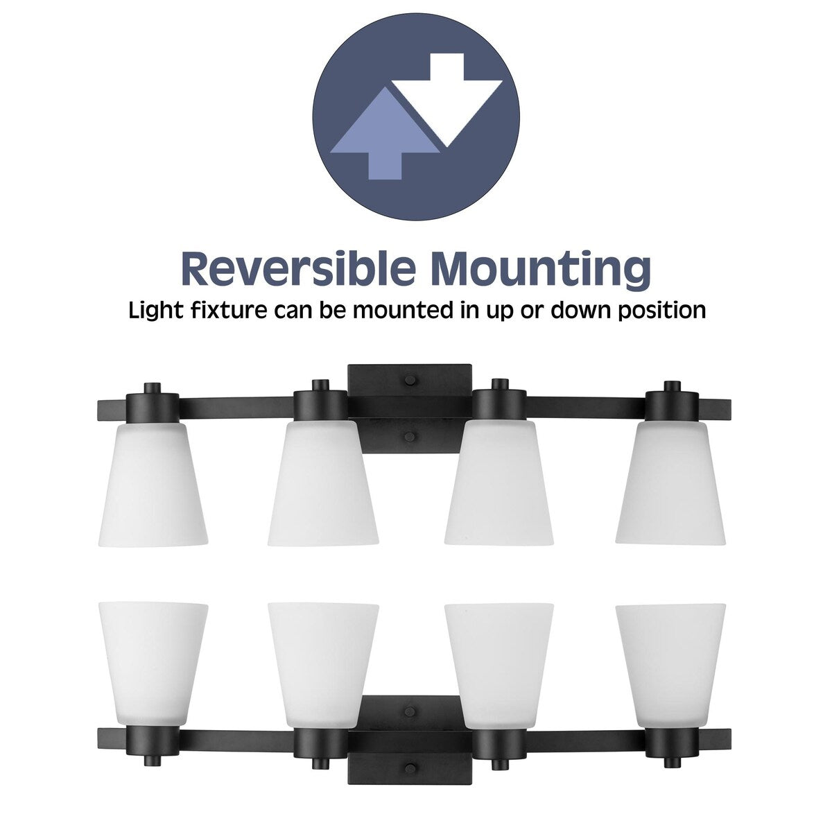 Prominence Home Fairendale, Vanity Light, Matte Black - Matte Black