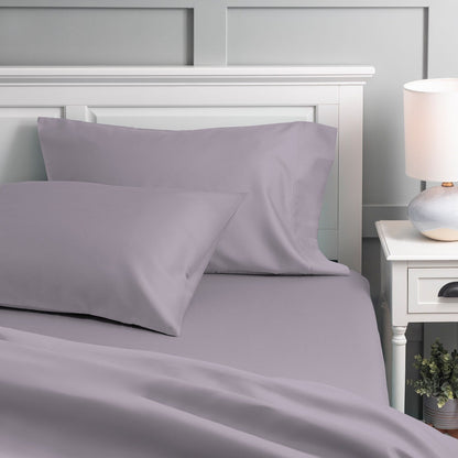 Purity Home 300TC Organic 100% Cotton Cool Crisp Percale Sheet Set