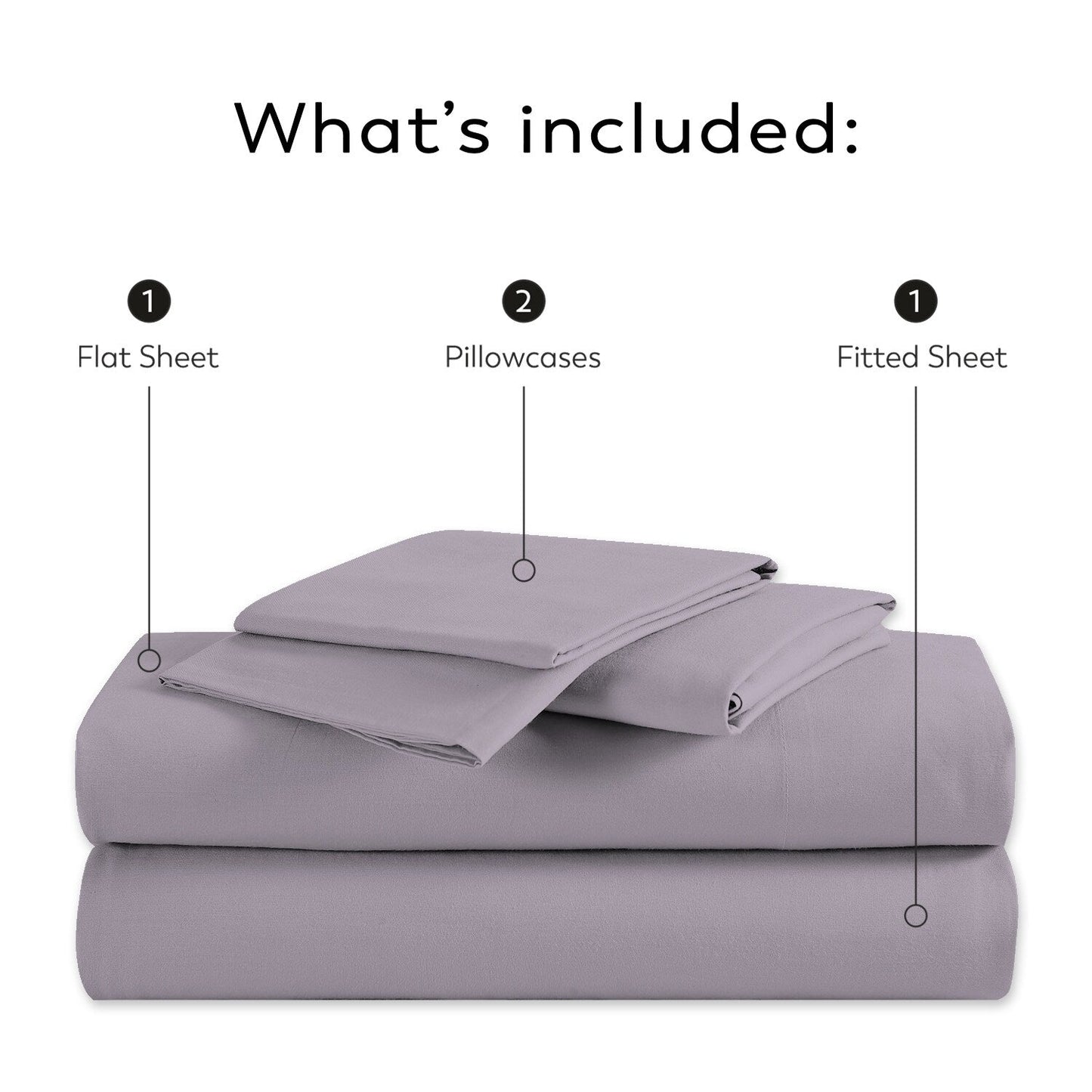 Purity Home 300TC Organic 100% Cotton Cool Crisp Percale Sheet Set