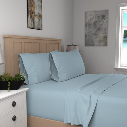 Purity Home 300TC Organic 100% Cotton Cool Crisp Percale Sheet Set