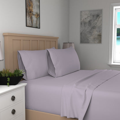 Purity Home 300TC Organic 100% Cotton Cool Crisp Percale Sheet Set