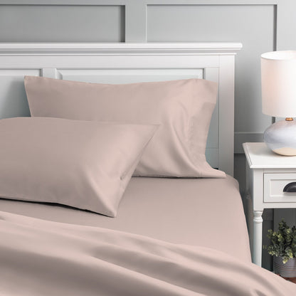 Purity Home 300TC Organic 100% Cotton Cool Crisp Percale Sheet Set