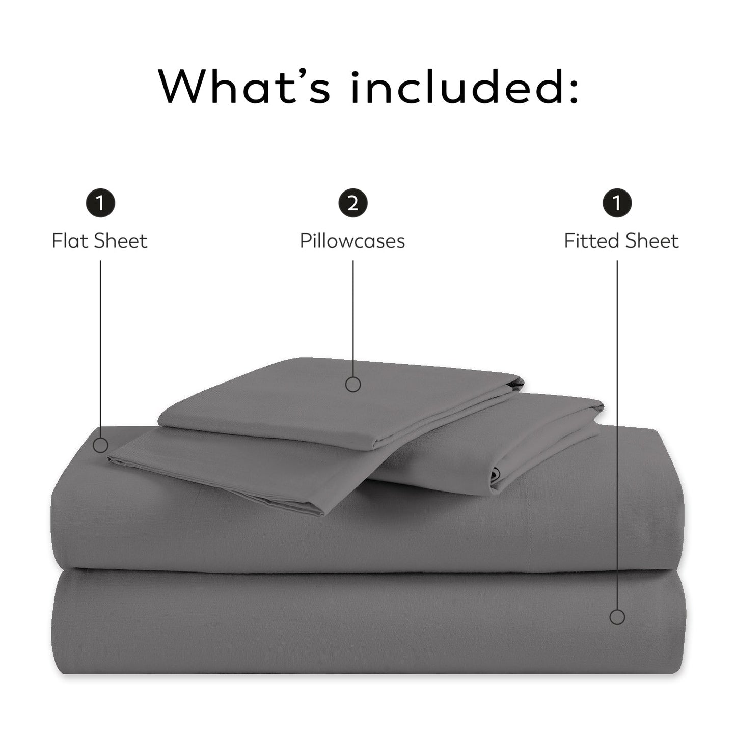 Purity Home 300TC Organic 100% Cotton Cool Crisp Percale Sheet Set