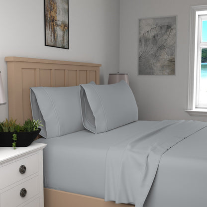 Purity Home 300TC Organic 100% Cotton Cool Crisp Percale Sheet Set