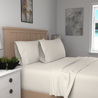 Purity Home 300TC Organic 100% Cotton Cool Crisp Percale Sheet Set