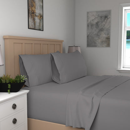 Purity Home 300TC Organic 100% Cotton Cool Crisp Percale Sheet Set