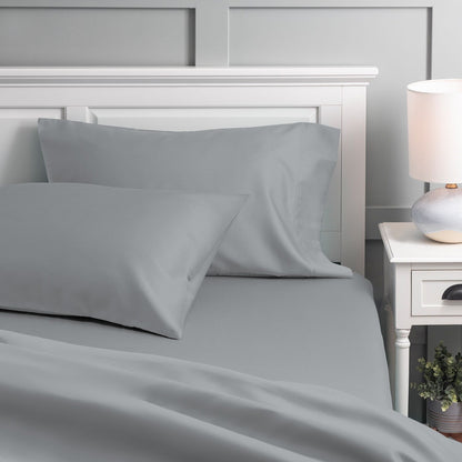 Purity Home 300TC Organic 100% Cotton Cool Crisp Percale Sheet Set