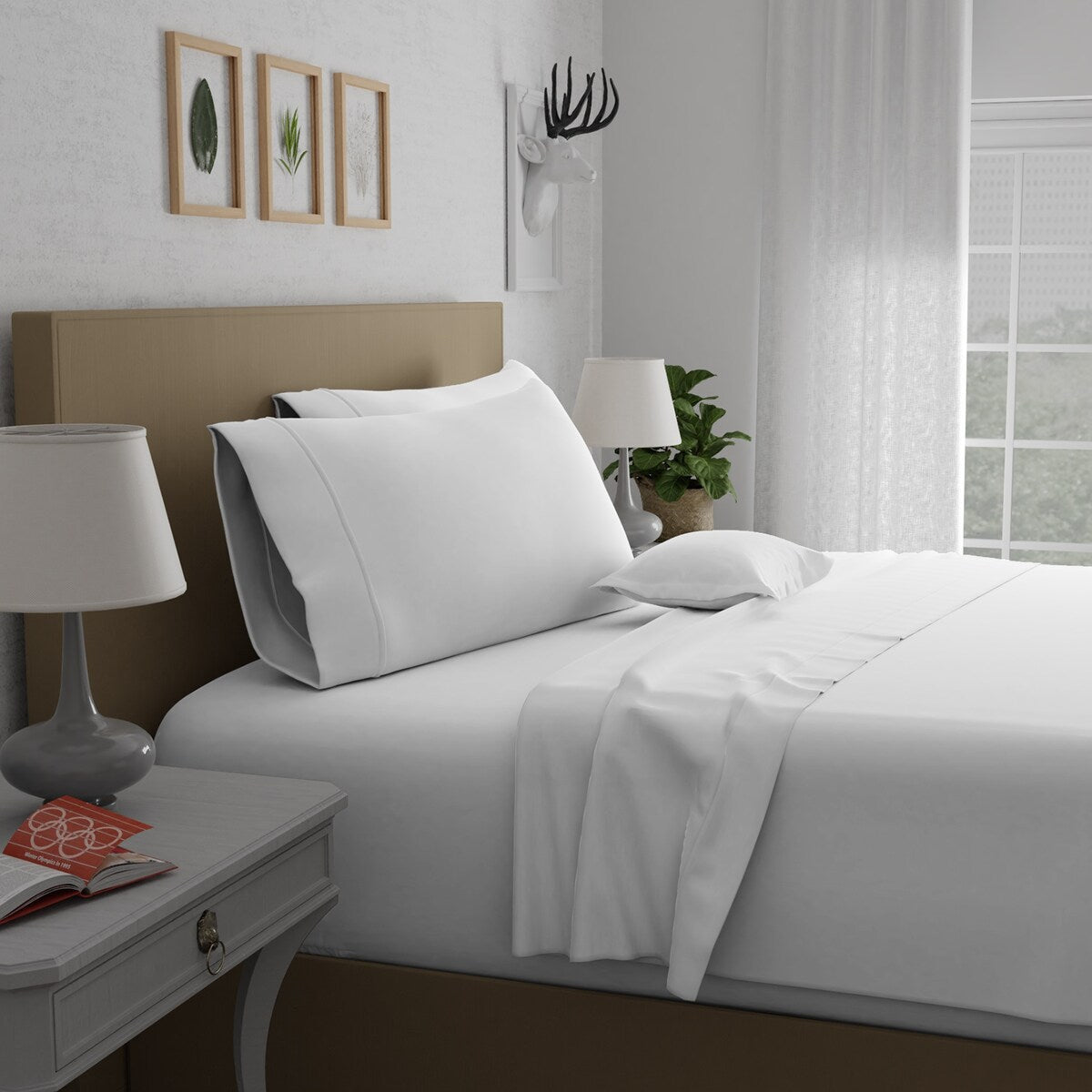 Purity Home 400TC 100% Cotton Super Soft Silky Sateen Sheet Set