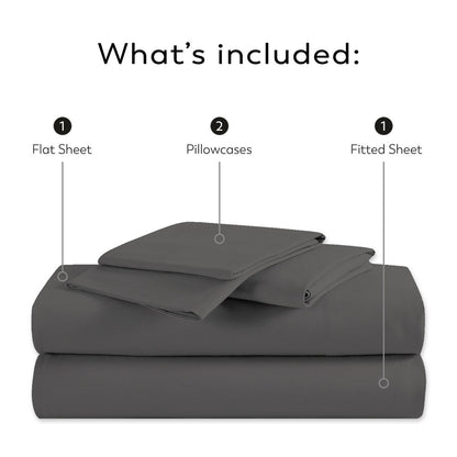 Purity Home 400TC 100% Cotton Super Soft Silky Sateen Sheet Set