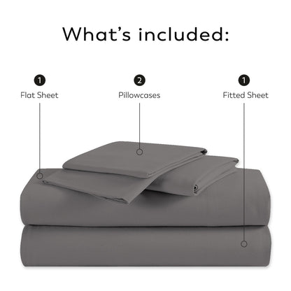 Purity Home Cotton Breathable And Lightweight Deep Pocket Sheet Set