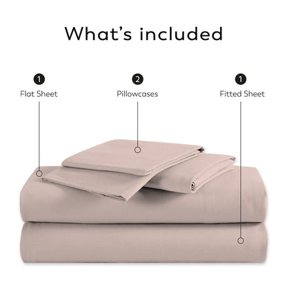 Purity Home Cotton Breathable And Lightweight Deep Pocket Sheet Set