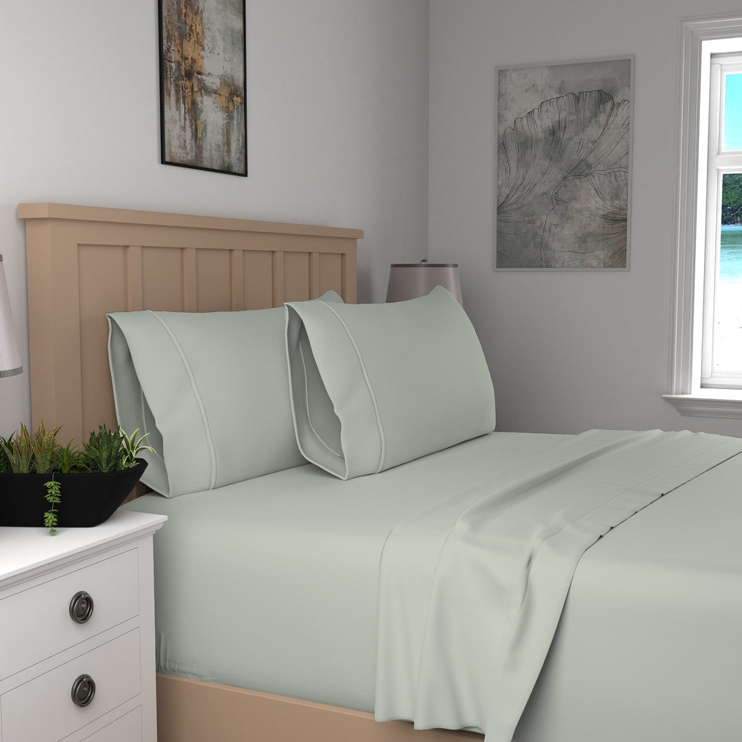 Purity Home Cotton Breathable And Lightweight Deep Pocket Sheet Set