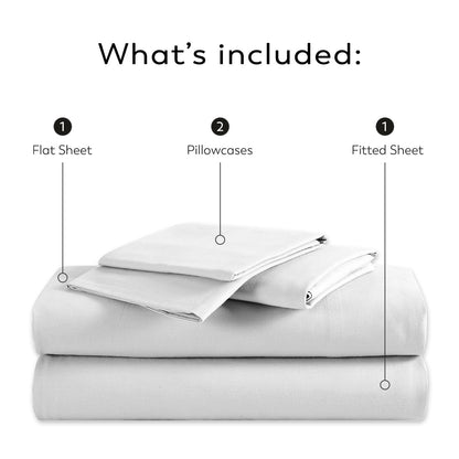Purity Home Cotton Breathable And Lightweight Deep Pocket Sheet Set