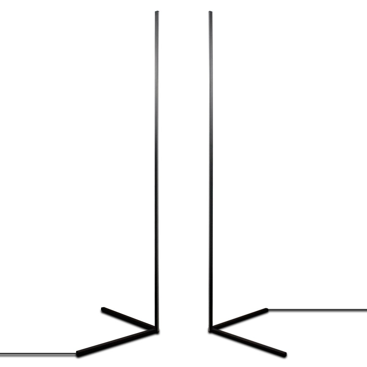RGBCW LED Corner Floor Lamp with Remote Control