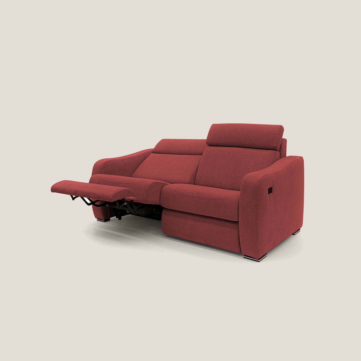 Gummy Divano con meccanismo relax elettrico rosso