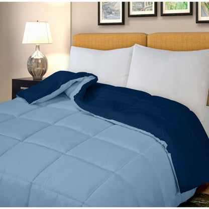 ROYALE King Comforter - All Season Down Alternative Bedding Comforter - Lightweight Quilted Comforter (King, Navy)