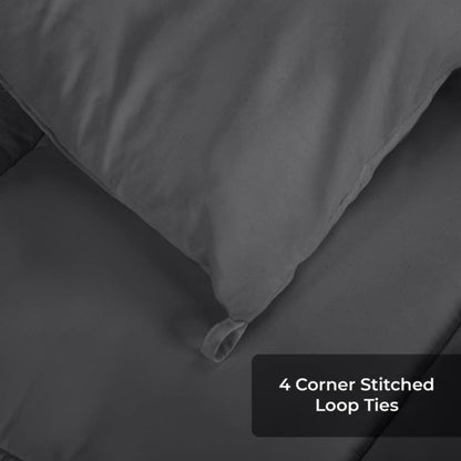 ROYALE King Comforter - All Season Down Alternative Bedding Comforter - Lightweight Quilted Comforter (King, Navy)
