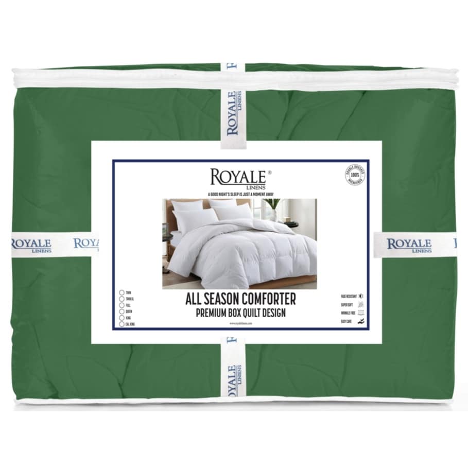 ROYALE King Comforter - All Season Down Alternative Bedding Comforter - Lightweight Quilted Comforter (King, Navy)