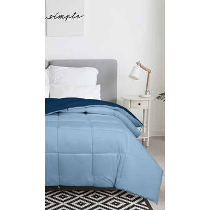 ROYALE King Comforter - All Season Down Alternative Bedding Comforter - Lightweight Quilted Comforter (King, Navy)