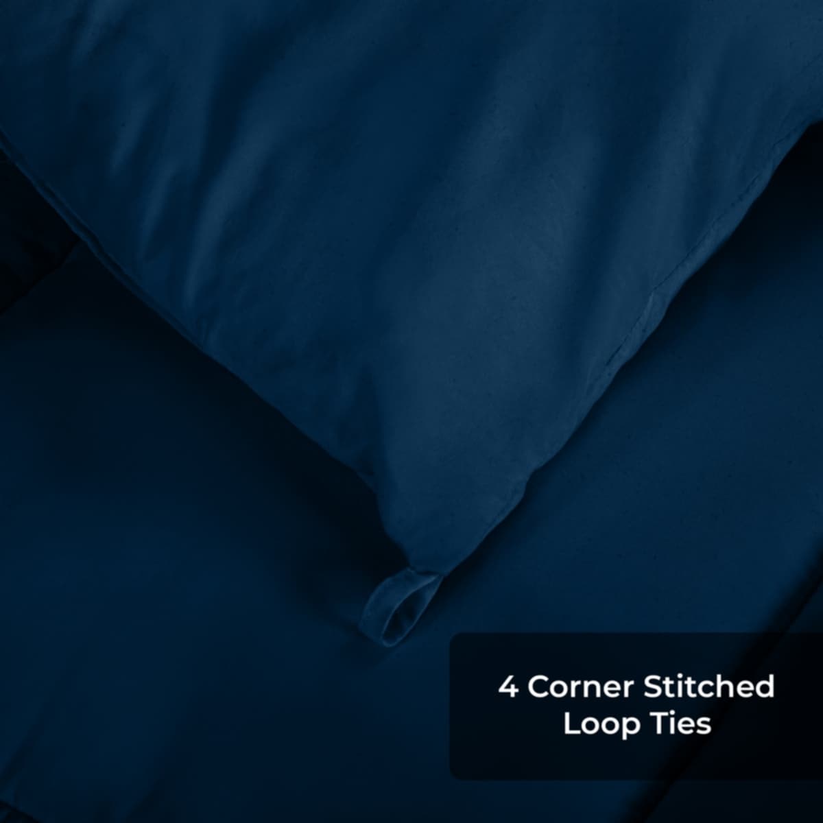 ROYALE King Comforter - All Season Down Alternative Bedding Comforter - Lightweight Quilted Comforter (King, Navy)
