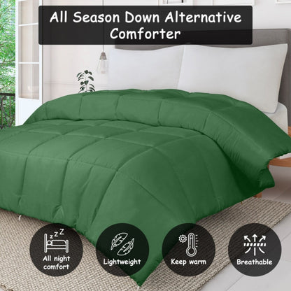 ROYALE King Comforter - All Season Down Alternative Bedding Comforter - Lightweight Quilted Comforter (King, Navy)