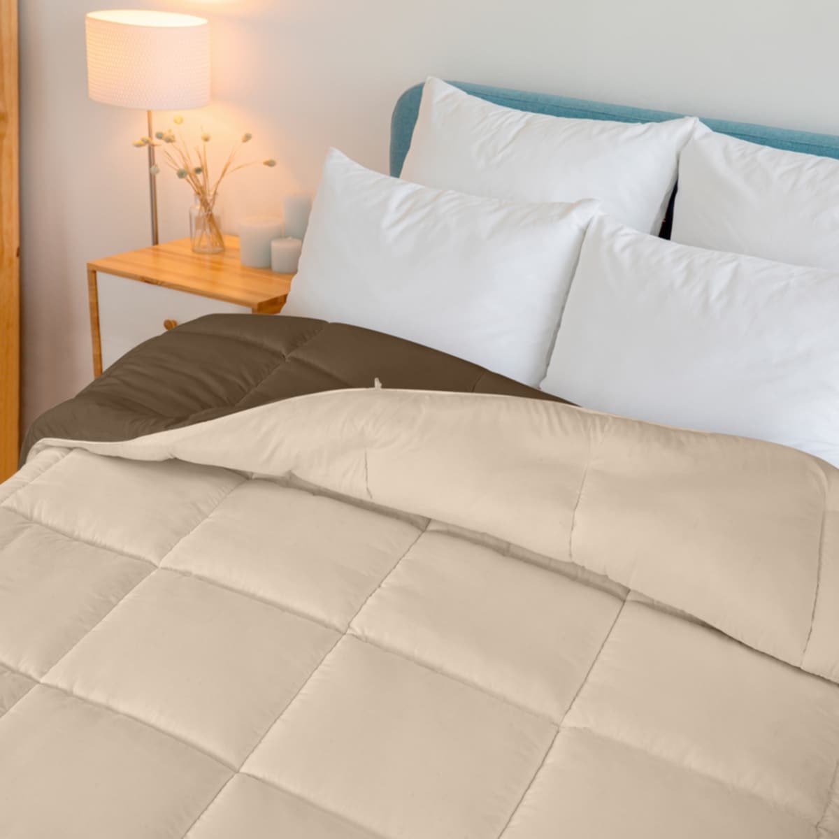 ROYALE King Comforter - All Season Down Alternative Bedding Comforter - Lightweight Quilted Comforter (King, Navy)