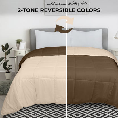 ROYALE King Comforter - All Season Down Alternative Bedding Comforter - Lightweight Quilted Comforter (King, Navy)