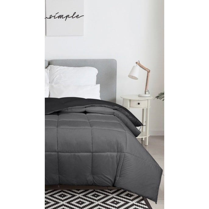 ROYALE King Comforter - All Season Down Alternative Bedding Comforter - Lightweight Quilted Comforter (King, Navy)