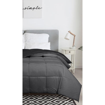 ROYALE King Comforter - All Season Down Alternative Bedding Comforter - Lightweight Quilted Comforter (King, Navy)