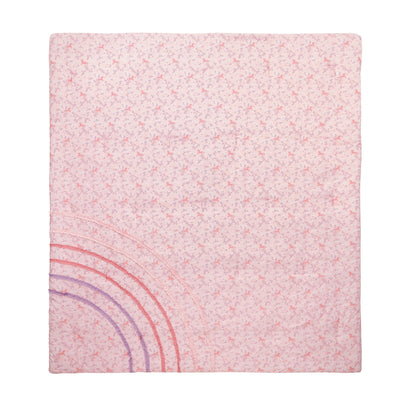 Rainbow Ruffle Pink Ultra Soft Microfiber Comforter Set