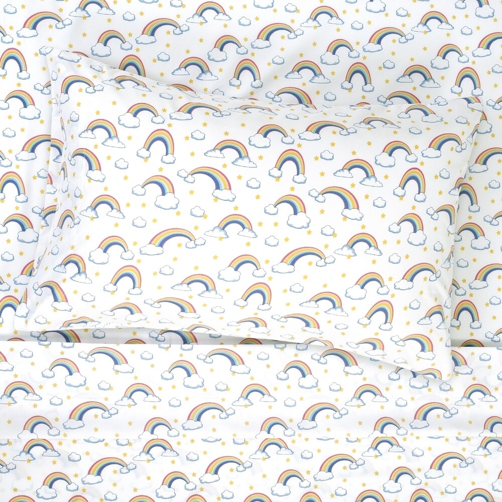 Rainbows Sheet Set by Sweet Home Collection - Multi