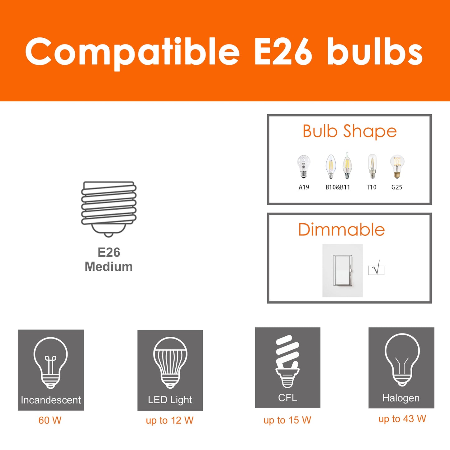 Farmhouse Black 4-Light Semi-Flush Mount Light Drum Chandelier Ceiling Light