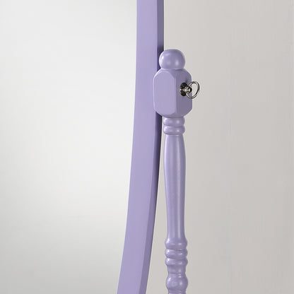 Roundhill Furniture Copper Grove Monks Hood Traditional Wooden Floor Cheval Mirror