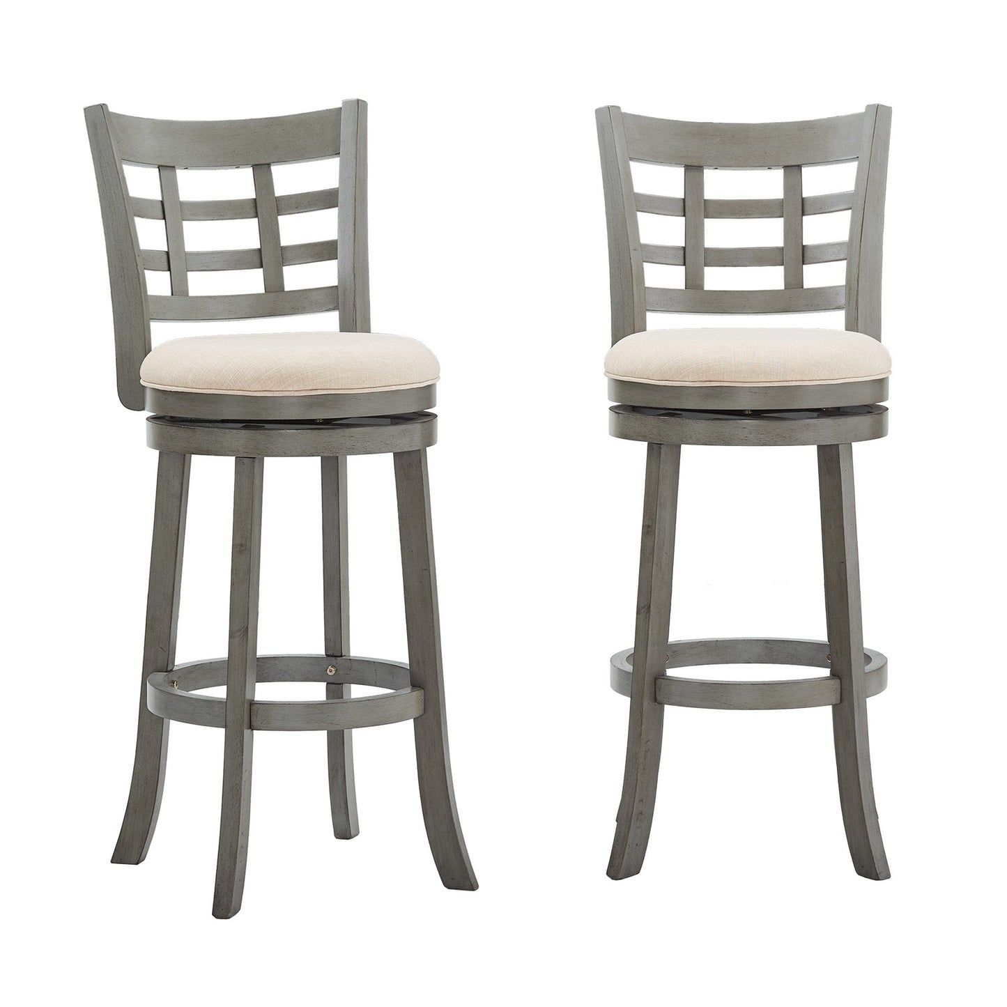 Rovinj Upholstered Back Swivel Bar Stool - Barstool