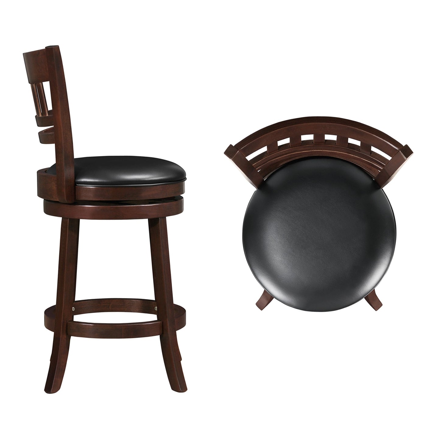 Rovinj Upholstered Back Swivel Counter Stool