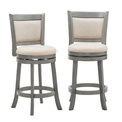 Rovinj Upholstered Back Swivel Stool