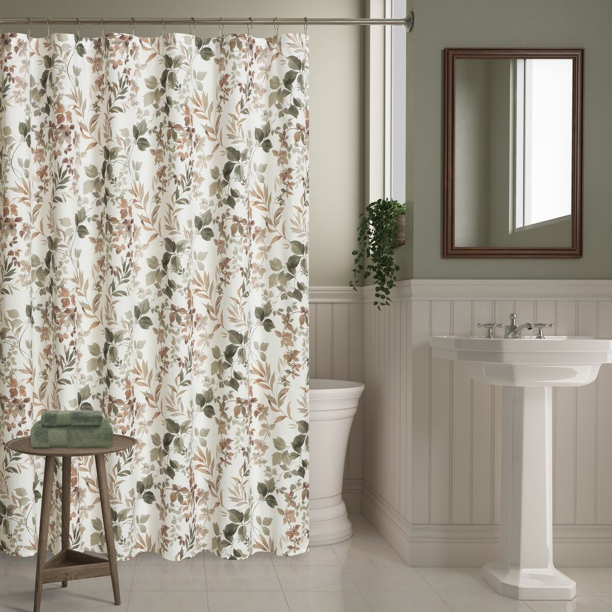Royal Court Evergreen Shower Curtain