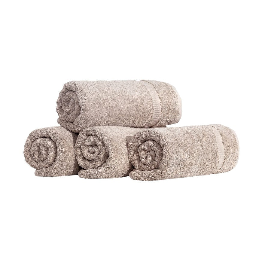 Royal Turkish Cotton Luxury Bath Towel Set & 100% Soft Turkish Cotton & Set of 4 Hotel Quality Towels
