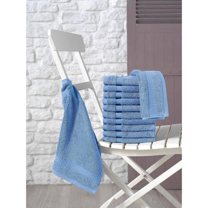 Royal Turkish Cotton Washcloth – Soft, Durable - Ultra-Absorbent Towels - Set of 12