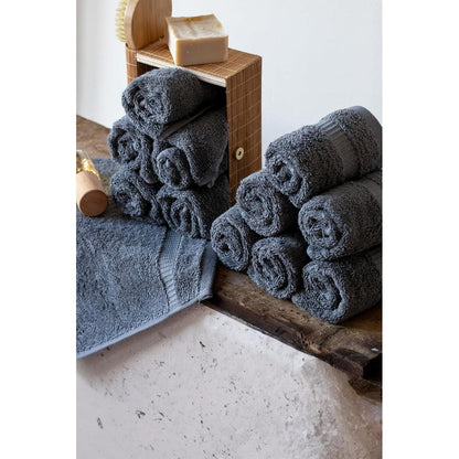 Royal Turkish Cotton Washcloth – Soft, Durable - Ultra-Absorbent Towels - Set of 12