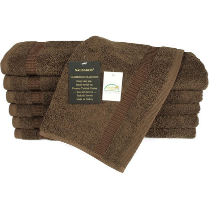 Royal Turkish Cotton Washcloth – Soft, Durable - Ultra-Absorbent Towels - Set of 12