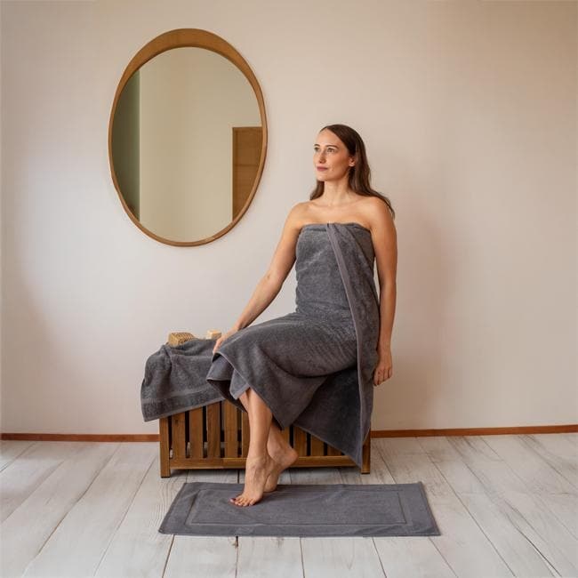 Classic Turkish Towels - Cambridge 100% Turkish Cotton Jumbo SPA Bath Sheet, Quick Dry