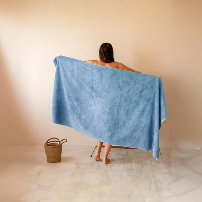 Classic Turkish Towels - Cambridge 100% Turkish Cotton Jumbo SPA Bath Sheet, Quick Dry