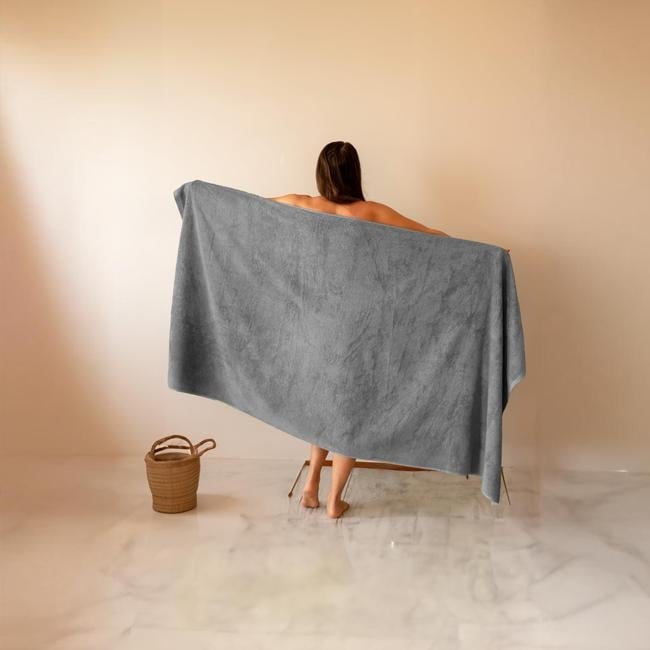 Classic Turkish Towels - Cambridge 100% Turkish Cotton Jumbo SPA Bath Sheet, Quick Dry