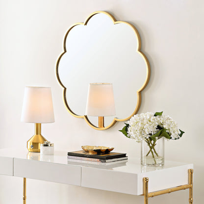 SAFAVIEH Flor 32-inch Gold Scalloped Wall Accent Mirror - 28 x 1 x 28 - 28Wx1Dx28H